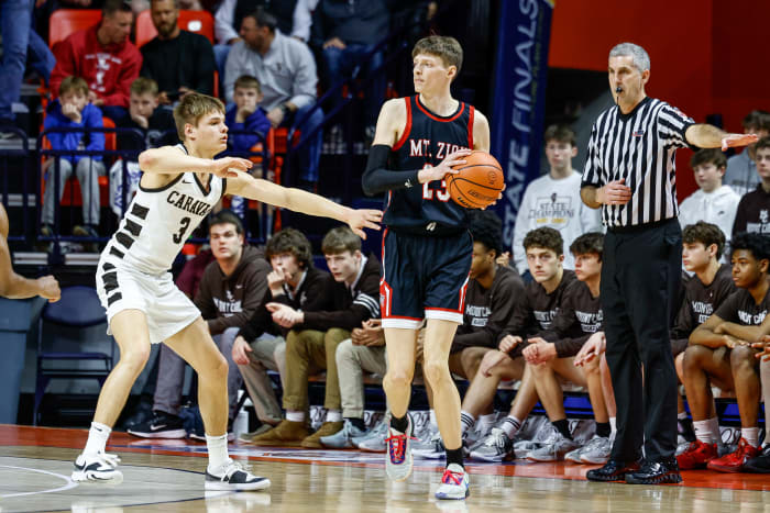 Mount Carmel Mt Zion Illinois boys basketball March 8 2024 Nate Latsch 26576